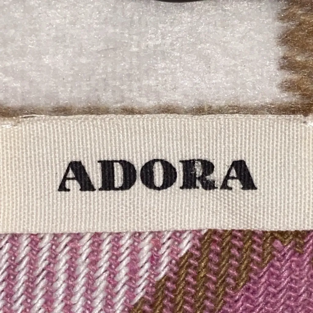 ADORE WOMENS (SEE SIZE BELOW) SOFT BRUSHED FLANNEL PINK BLACK PLAID SHACKET - Image 2