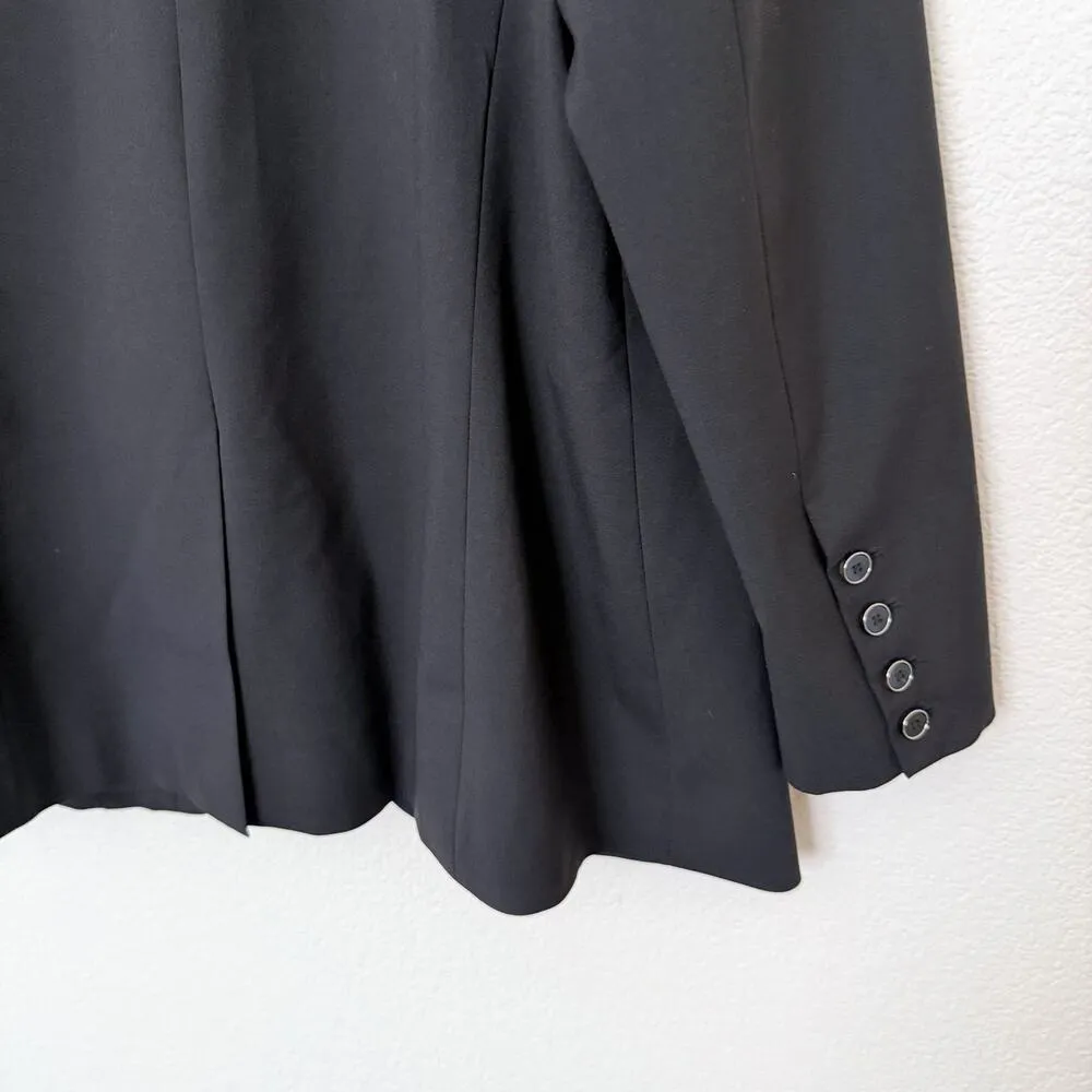 [Universal Standard] Black Rio Wool Blend Blazer Jacket Work Office 14 16 Small - Image 7