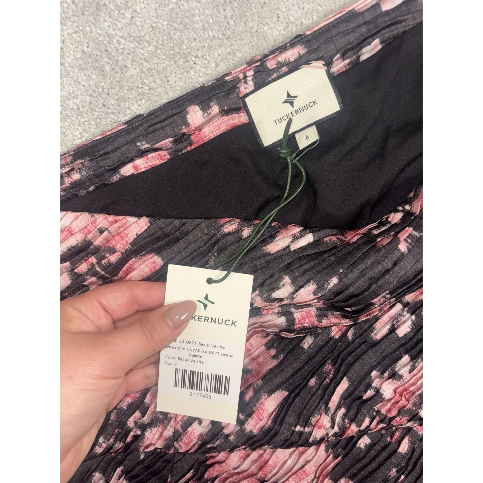 tuckernuck NWT beaux valette natatlie dress NWT size 6 pink black Evening - Image 10