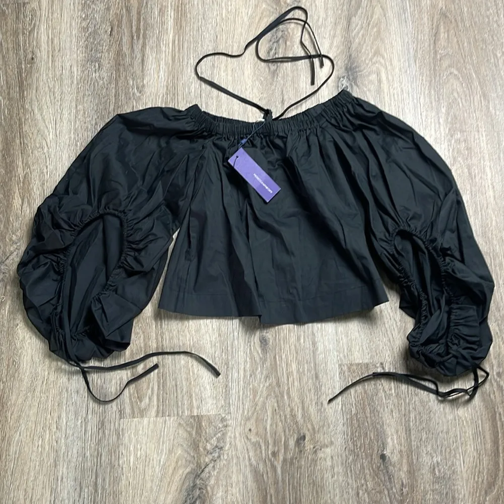 Revolve Rebecca Minkoff Tilds Blouse in Black Size XXS (Oversized fit) - Image 7