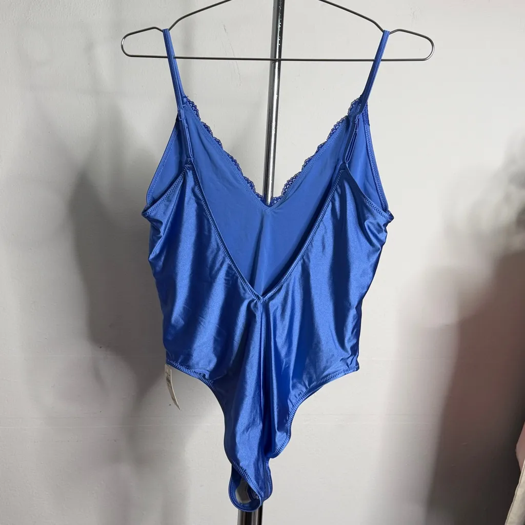 Aerie Shine Lace Plunge One Piece Swimsuit - Image 6