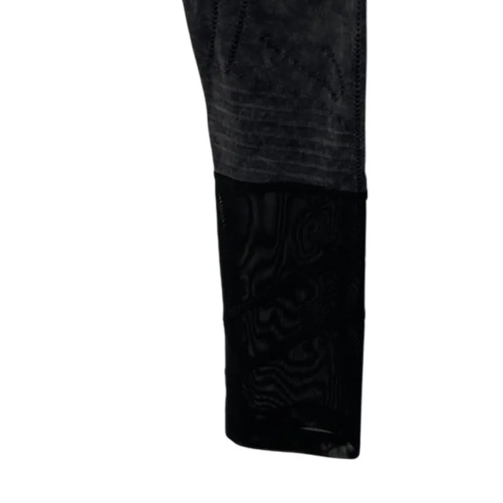 Blanc Noir Gray Wash Black Leggings Size M - Image 6