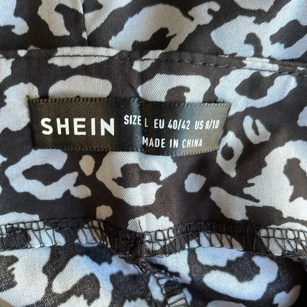 Shein Black Animal Print MIDI Skirt - Image 5