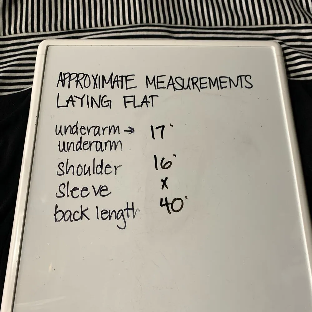 Dzhavael Couture Dress Black White Stripe Bubble Hem Zipper Front Size Small - Image 11