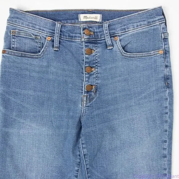 NEW Madewell the‎ tall Mid-rise Skinny Crop Jeans dewey wash, size 30T - Image 4