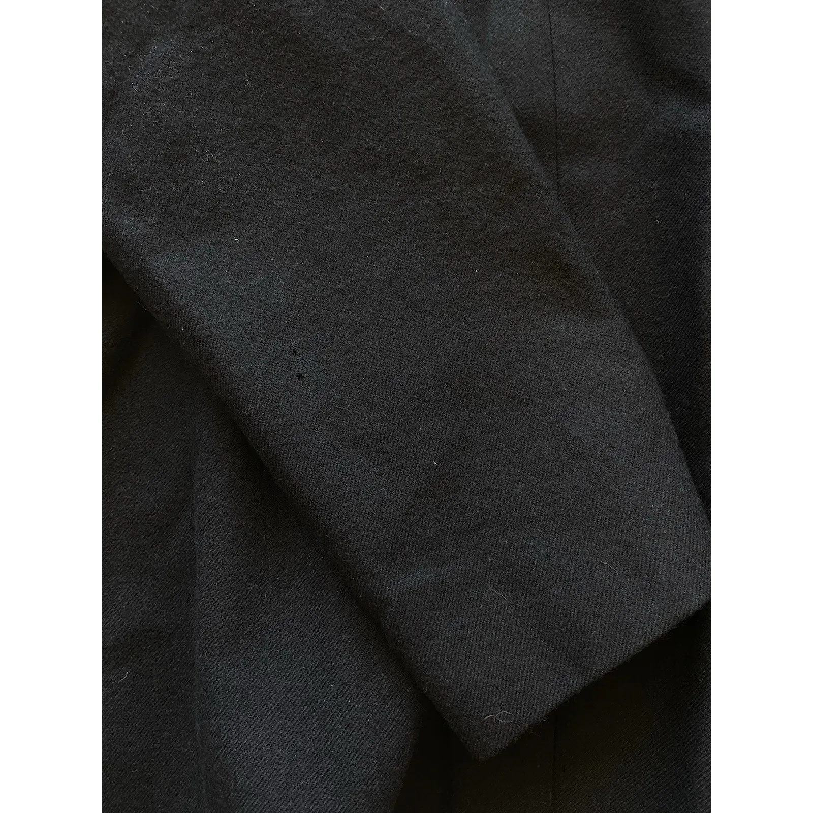 Vintage‎ VTG Oleg Cassini Black 100% Wool Peacoat Pea Coat Womens 10 4611-1 FLAW - Image 6