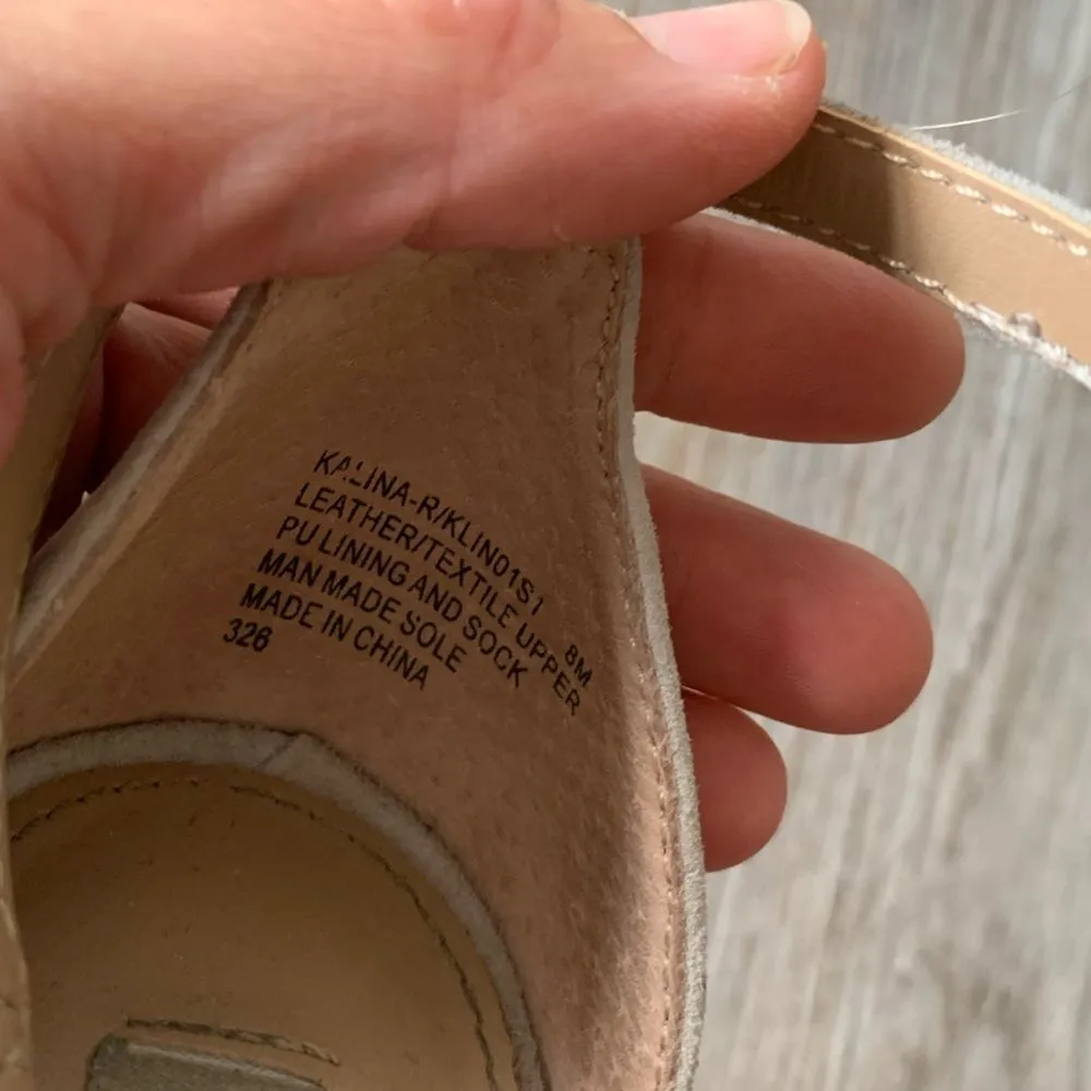 Steve Madden Kalina Diamond Strappy Dress Heels Gray Suede Leather Size 8 - Image 7