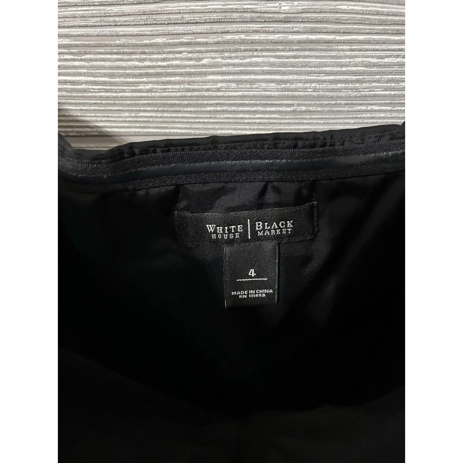 White House Black Market Strapless Pleated‎ Mini Formal Dress Size 8 - Image 3