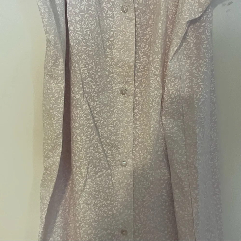 Vintage Sears nightgown midi women's Large floral cotton blend house dress - Image 6