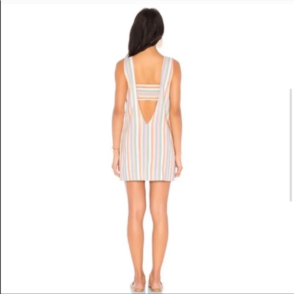 NWT Beach Riot Rainbow Striped Dress Women’s XS Coverup Beach Swim Dress - Image 2