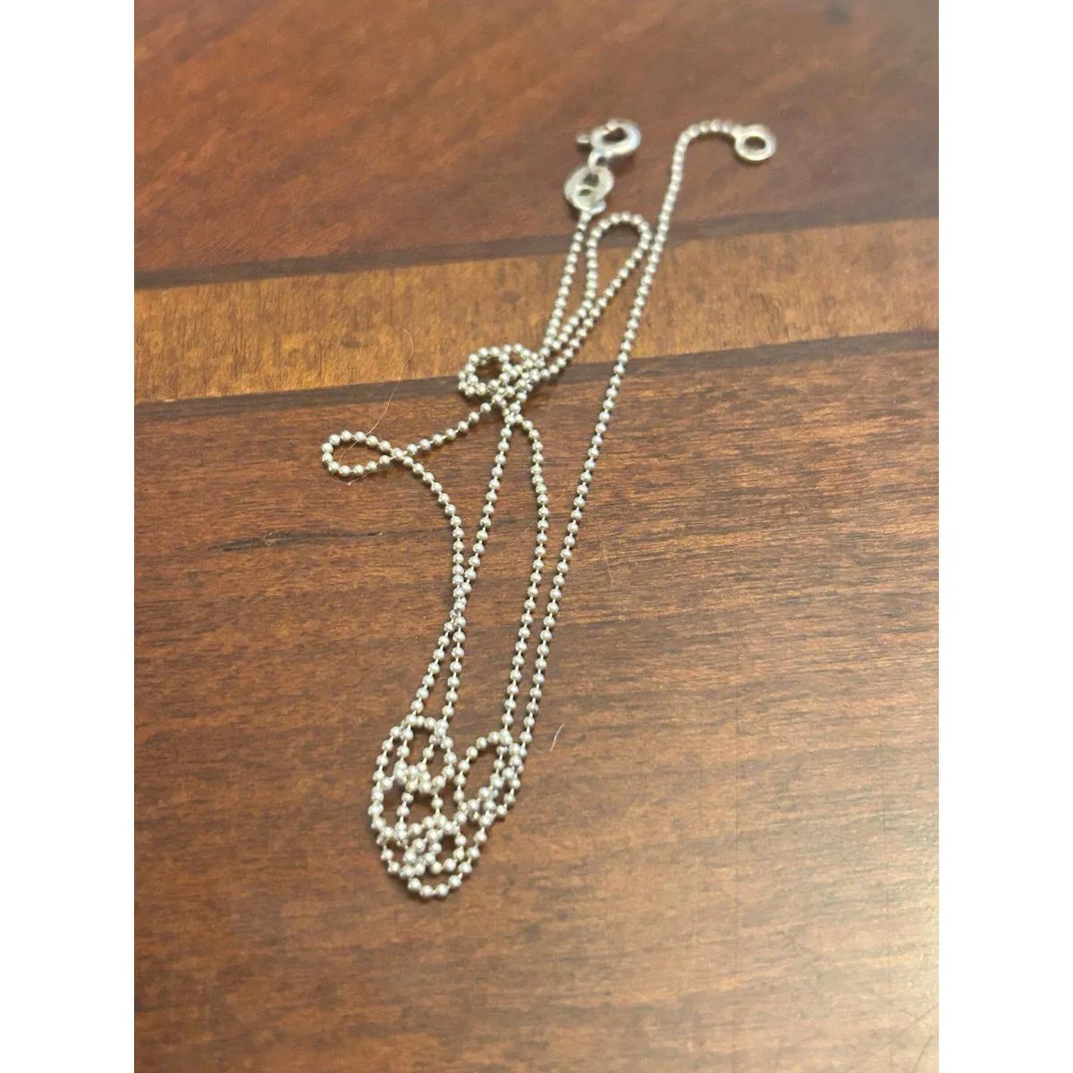 925 sterling silver necklace v43 1.54 g size 18 - Image 2