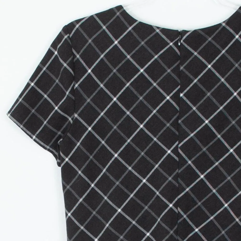 Anthropologie Bailey 44 Anaretta Asymmetrical Tiered‎ Plaid Top Womens Medium - Image 9