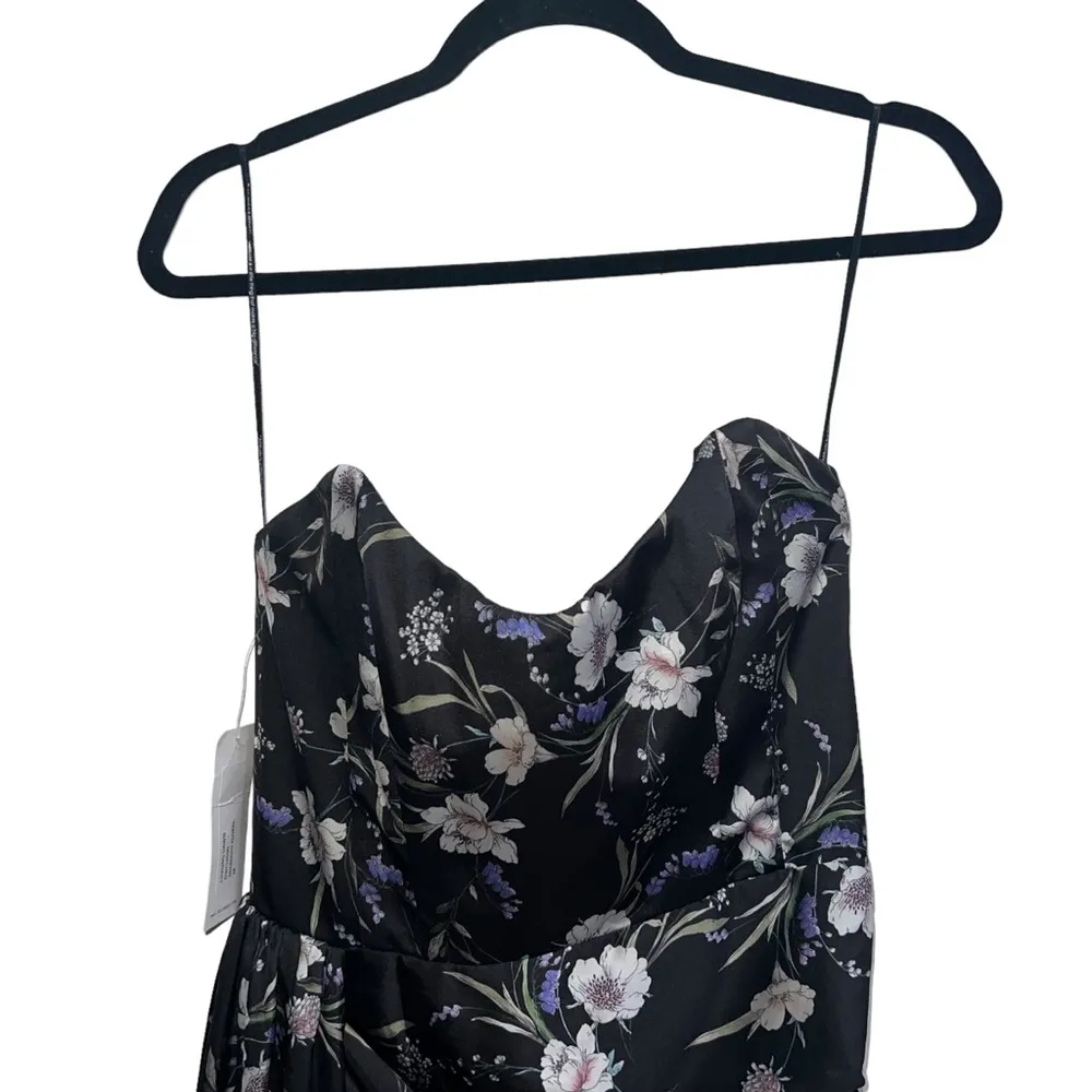 NEW NWT Katie May Chasing Dawn Strapless Dress In Midnight Floral Print - Image 5
