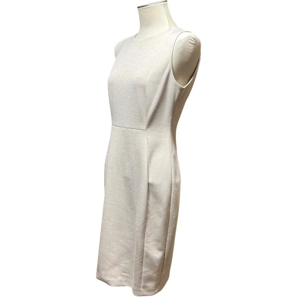 Calvin Klein Sleeveless Sheath Dress Oat 8 - Image 3