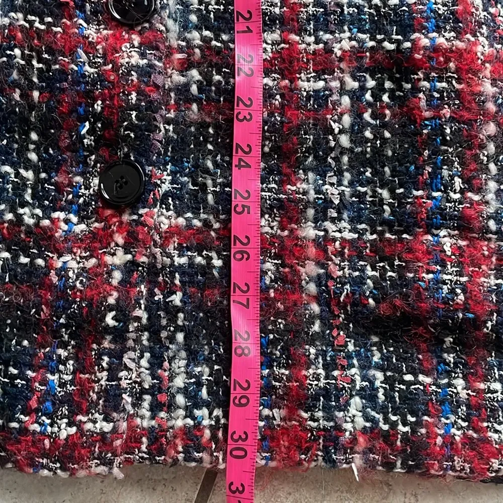 IRO Elmer Plaid Tweed Jacket Black Multi - Image 13