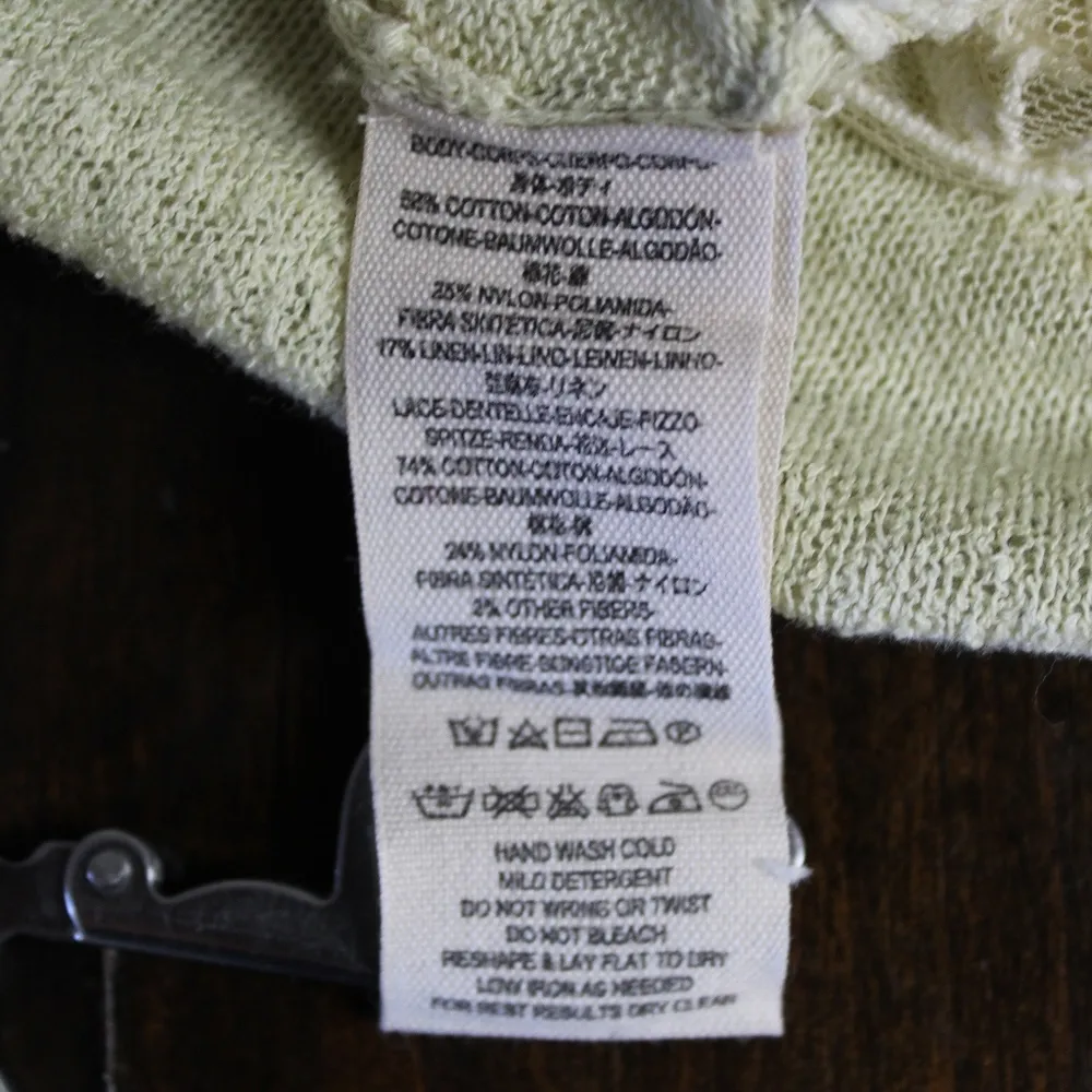 Free People Crochet Lace Split Back Cream Top - Image 5