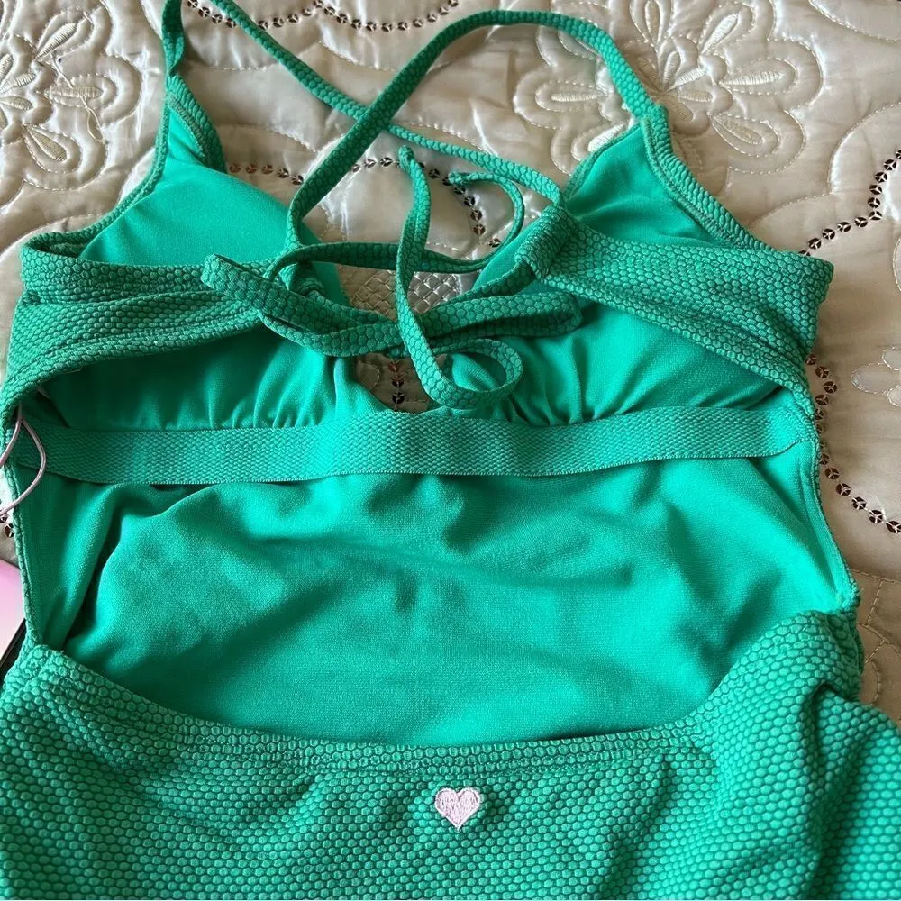 Stoney Clover Lane x Target V-Neck Textured Cheeky High-Leg One Piece Swimsuit - Image 9