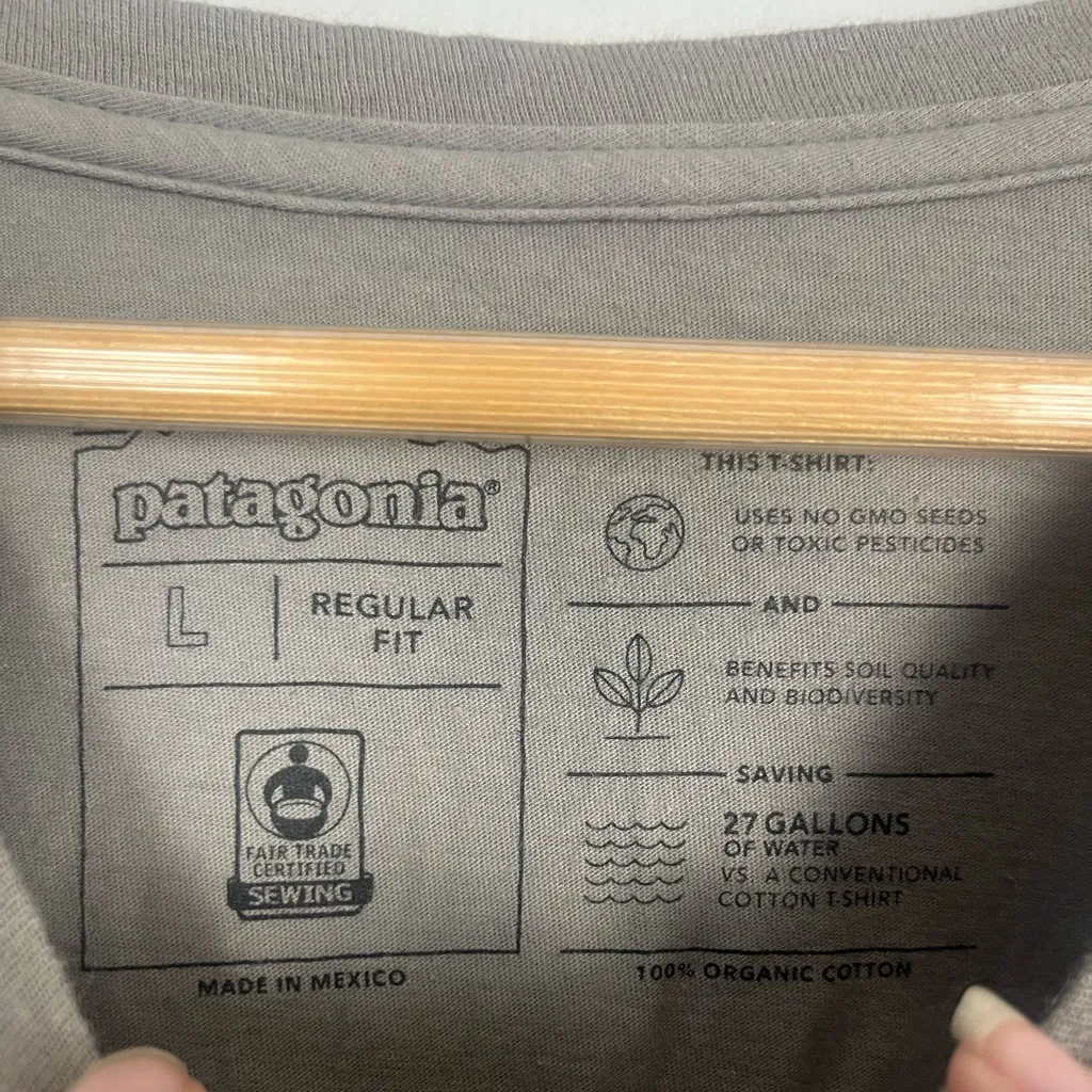 Women's Patel P-6 Logo Organic Cotton Crew T-Shirt Large Feather Grey Large - Image 4