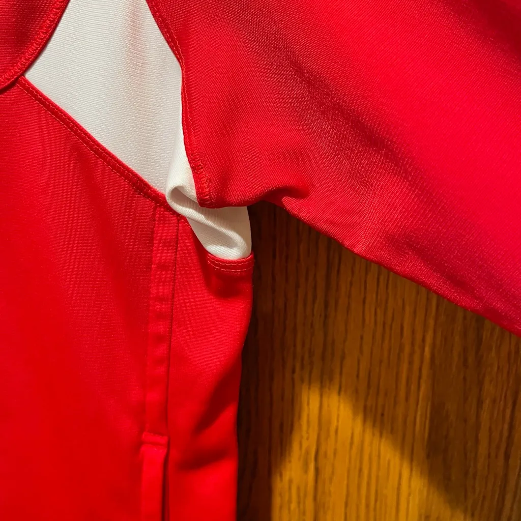 Nike Cornell Soccer Red Full Zip Sweatshirt - Size Small - Image 5