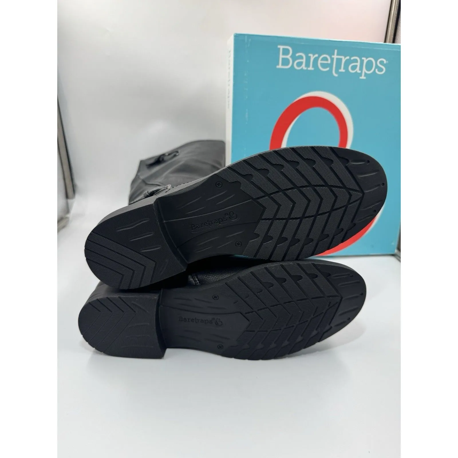 Baretraps Ladies' Size 9, Cassidy Faux Leather Riding Boot Mid Calf Black New - Image 10