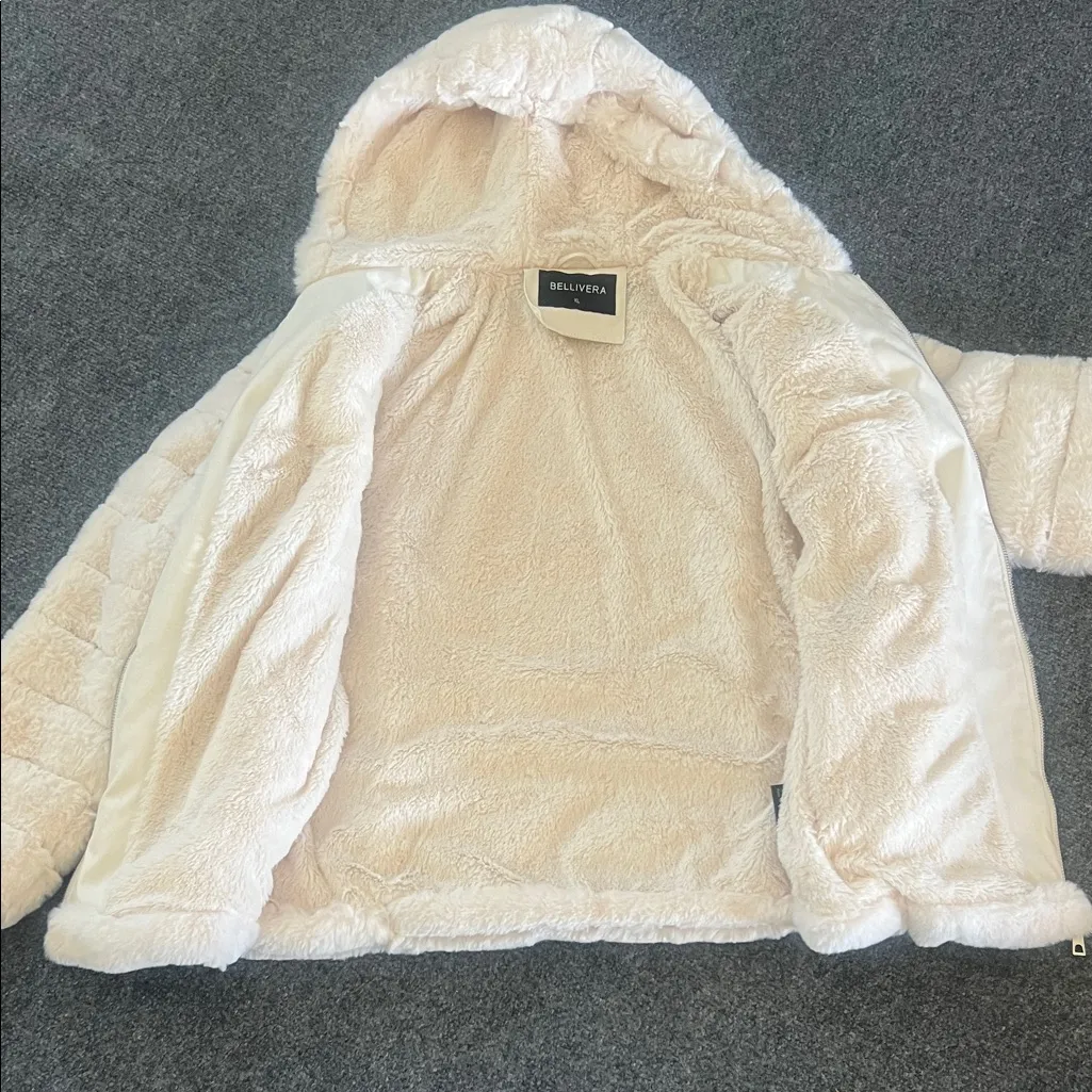 Women's Cream Bellivera Puffer/Cozy/Warm Jacket Size Xl - Image 6