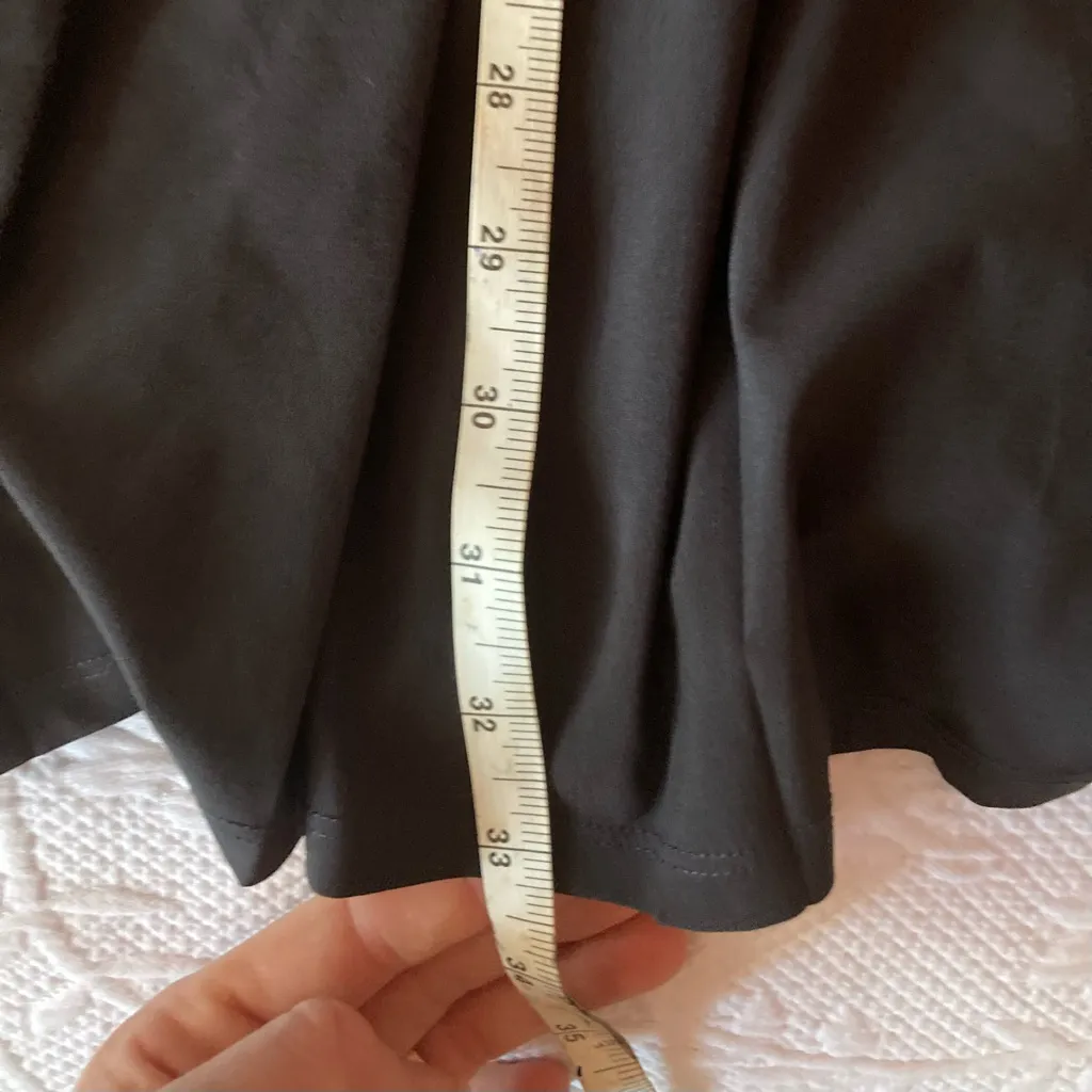 Vuori Performance Set Tennis Dress Black Pleated Skirt  Cutout W/ Shorts XL - Image 13