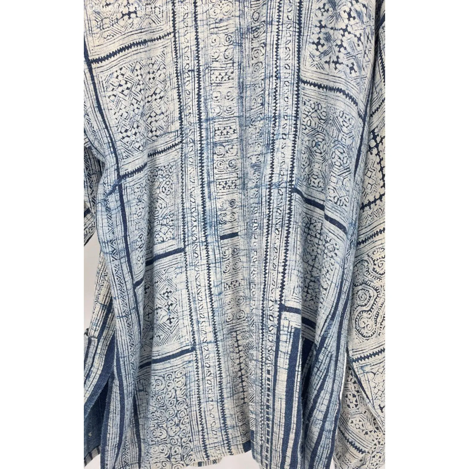 Unbranded Blue White‎ Women's 100% Hemp Cloth Coat - Image 11