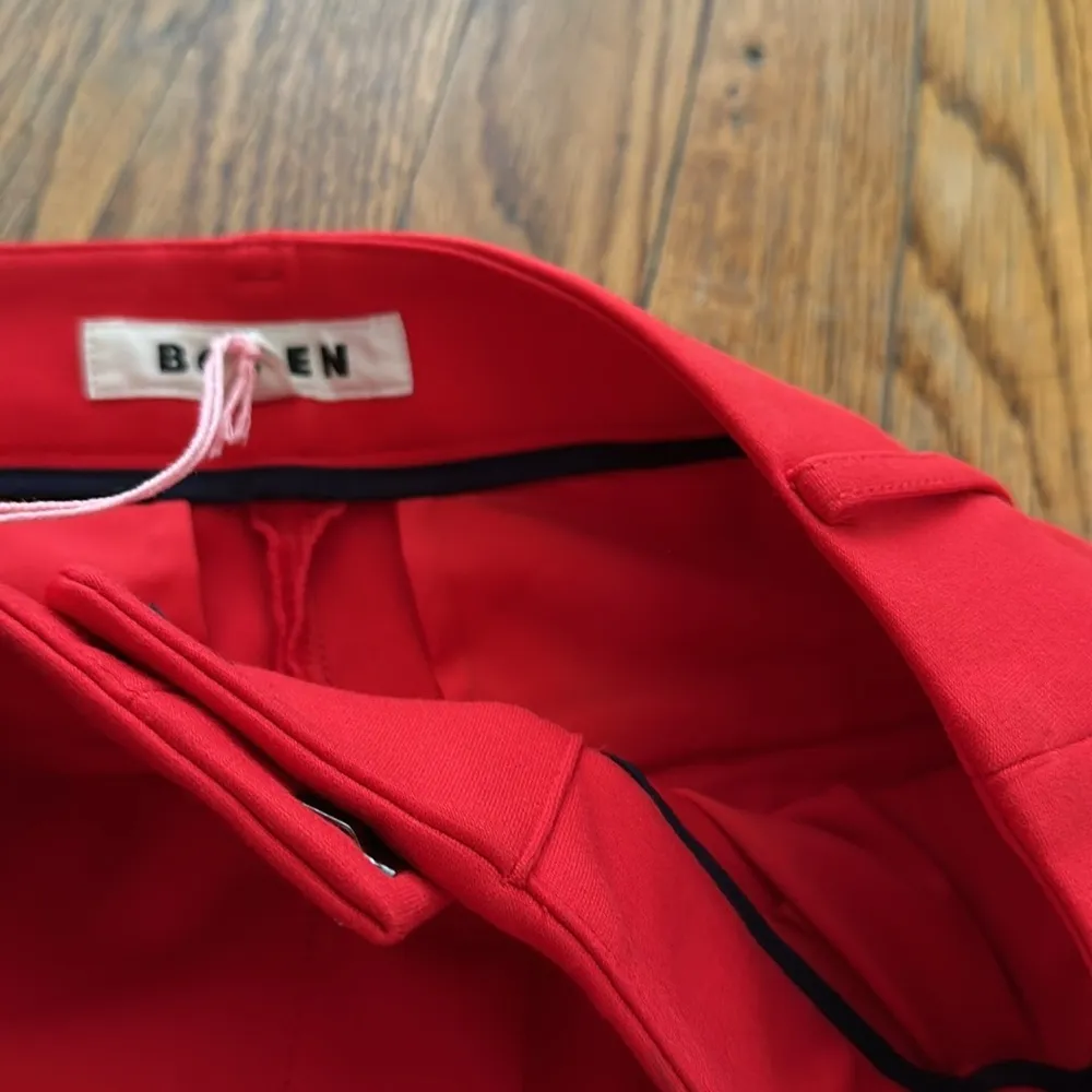 NWT BODEN Highgate Ponte Slim Ankle Trouser Pants in Hot Pepper Red 2 PETITE Size 2P - Image 8