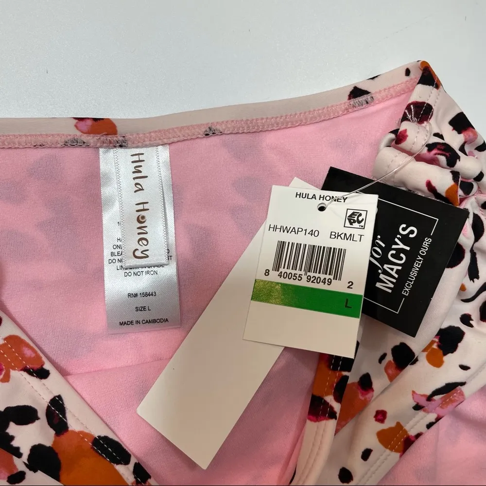 Hula Honey Leopard  lace up bikini swim bottom - Image 4