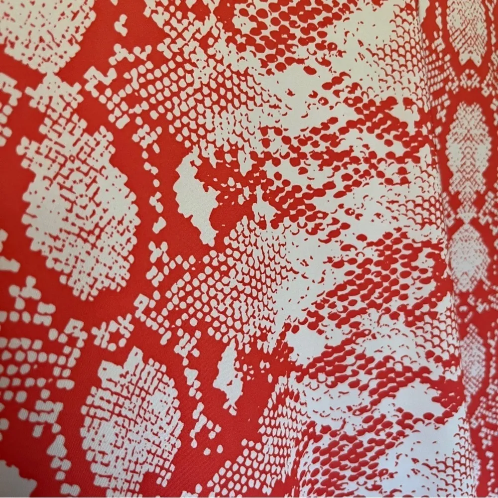 Nivo Athletic Athleisure golf woman medium , Polo Shirt Top Orange White - Image 7