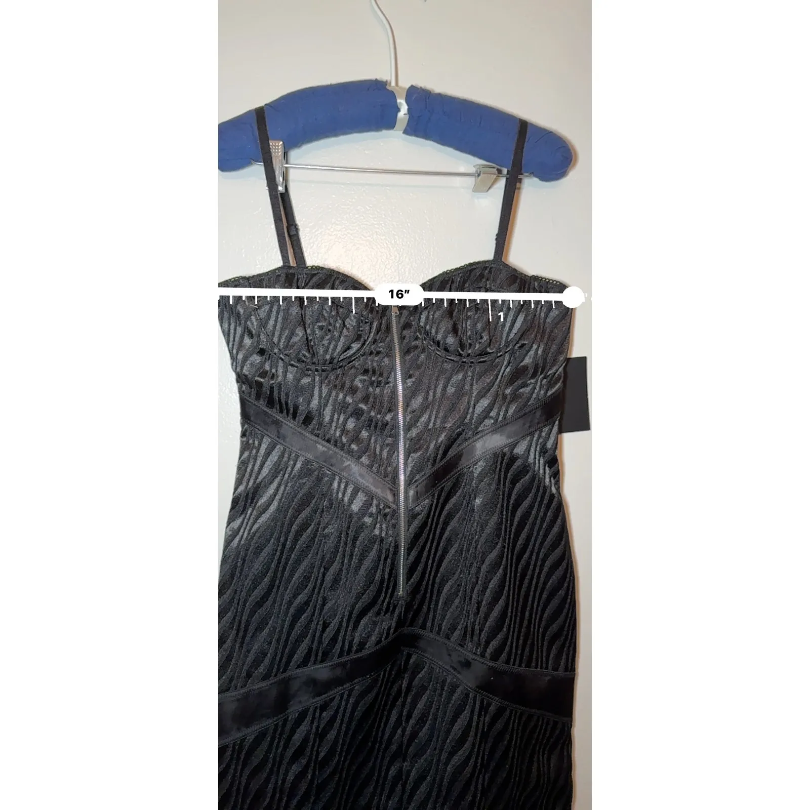Retrofête Black Diana Mini Party Dress Women Size M Classic Cocktail Club Dress - Image 7