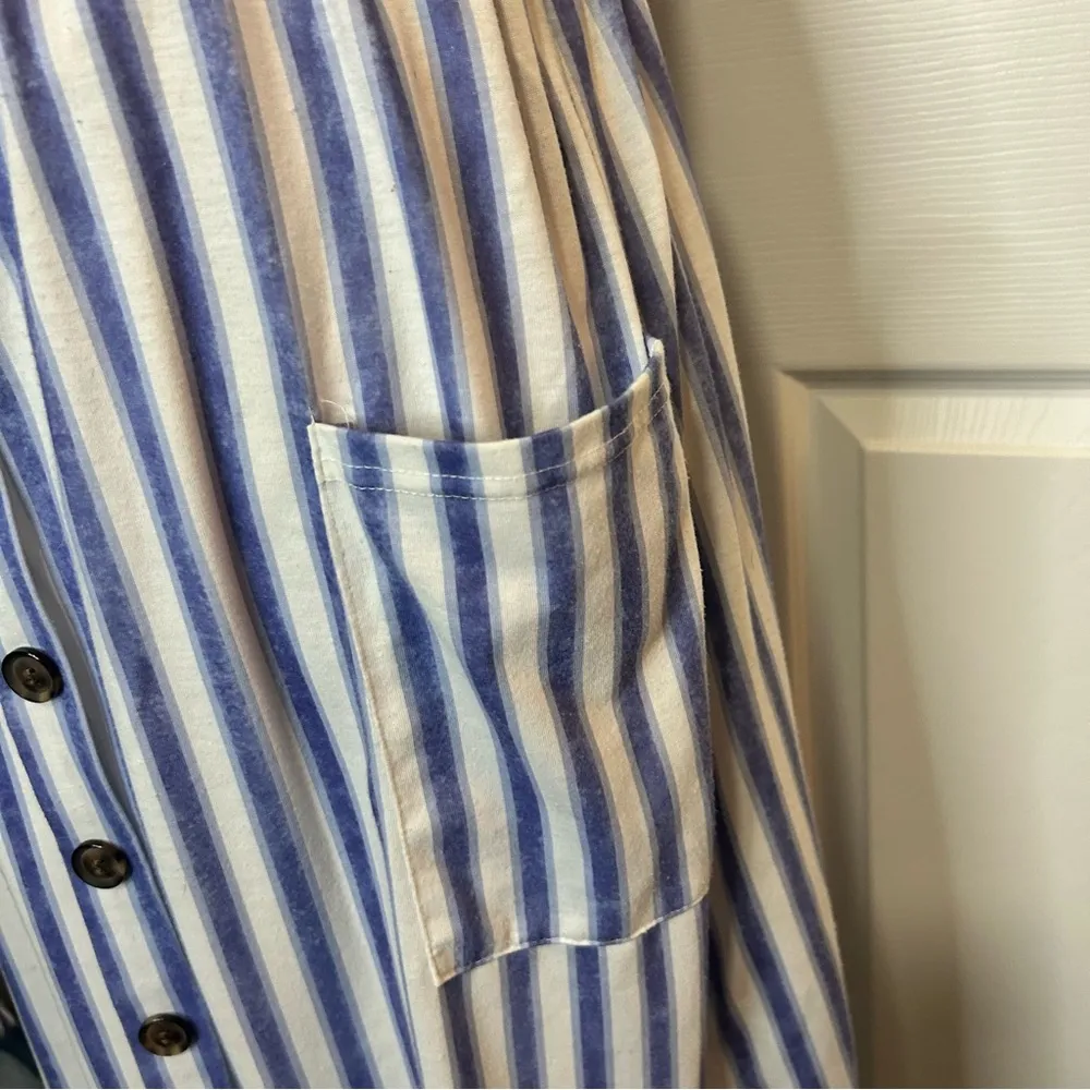 Angashion Bohemian Spaghetti Strap Button Down Swing Midi Dress - Image 4