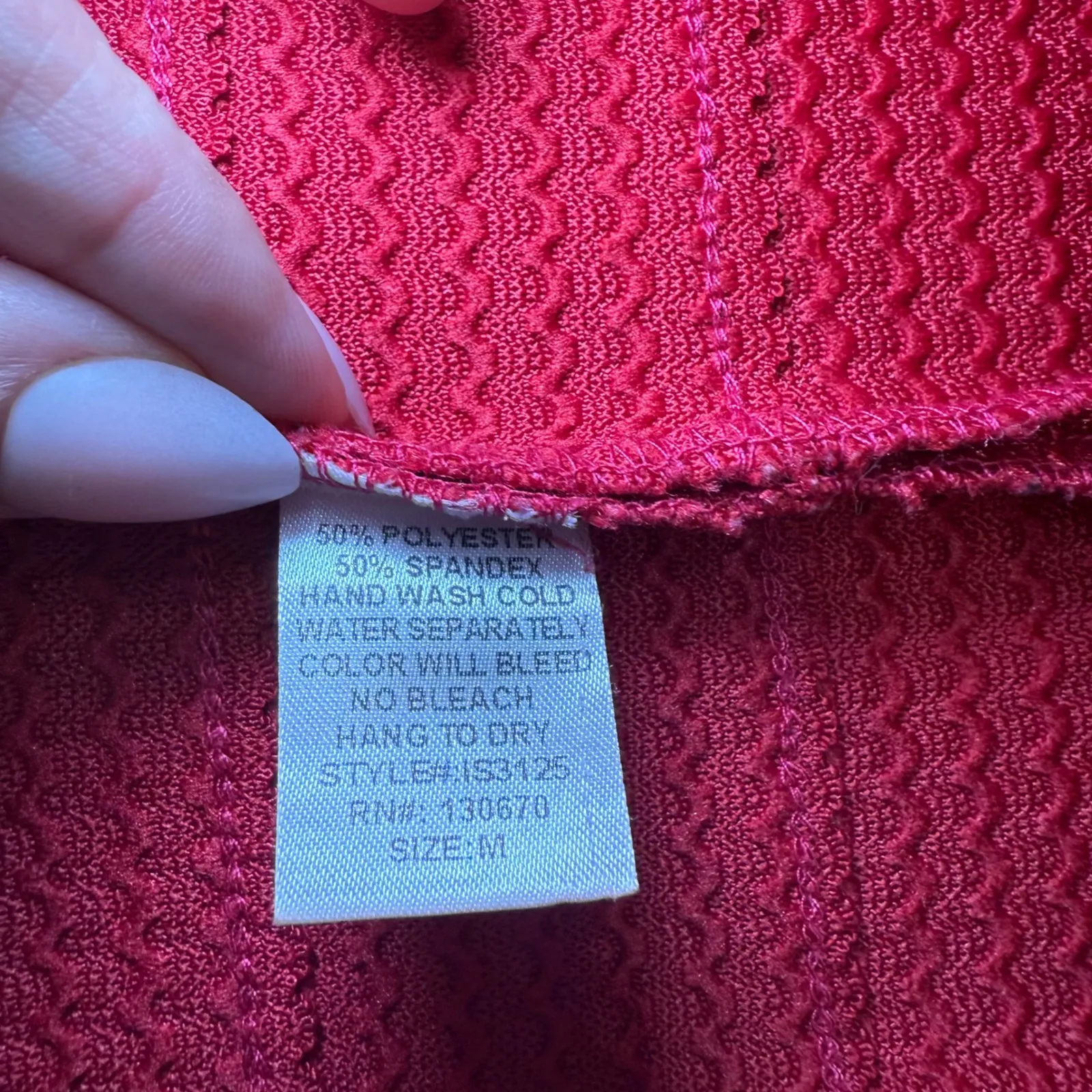 Dniina Red Textured Pleated Mini Skirt Party‎ Cocktail Going Out Size M Size M - Image 8