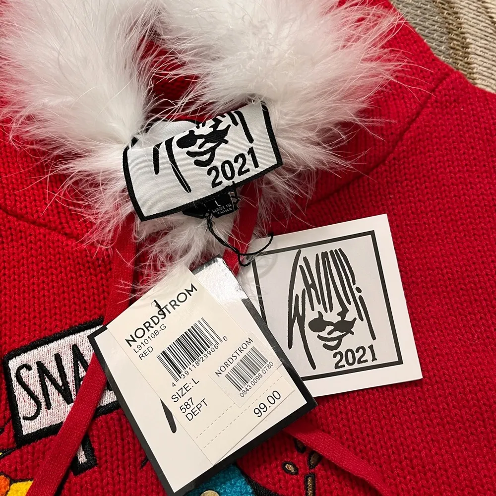 Nordstrom Christmas Sweater Merry Freaking Christmas Holiday L Large XL New - Image 5