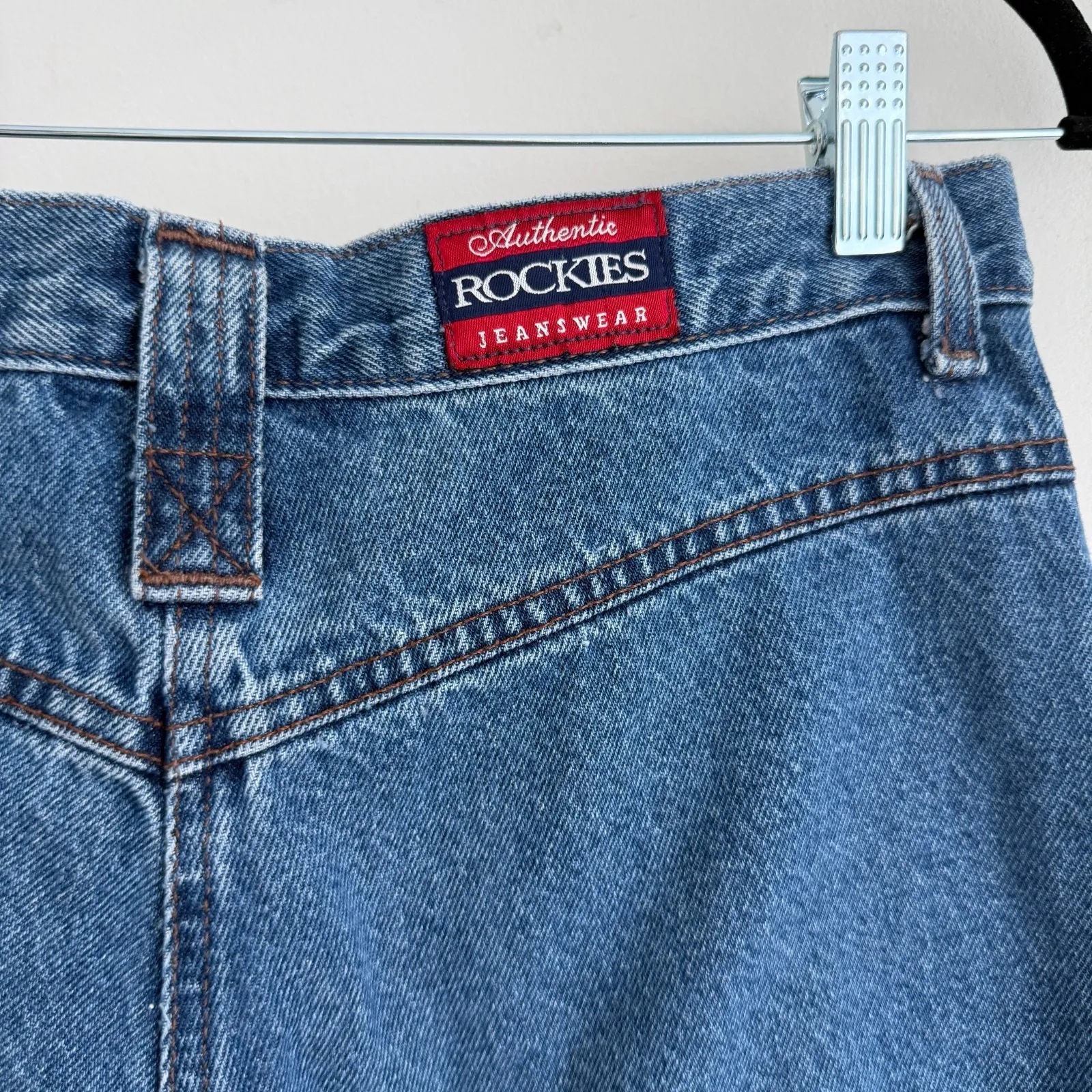 Vintage Rockies Rocky Mountain Jeans Womens 29x34 High Rise Western Bareback Blue Size 29 - Image 7