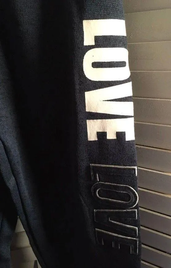 LOVE Sweatpants/Joggers, Large Blue - Image 3