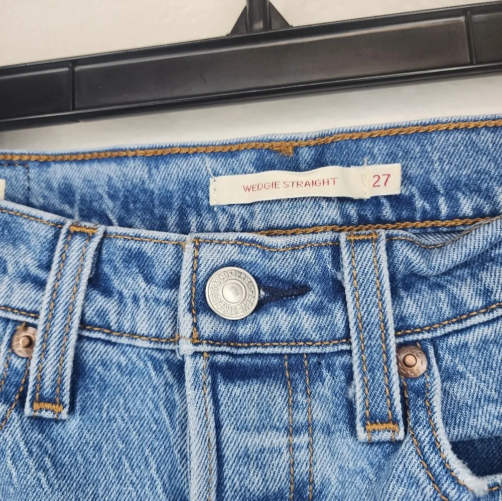 Levi's Wedgie Straight Jeans Size 27 High Rise Straight Leg - Image 2
