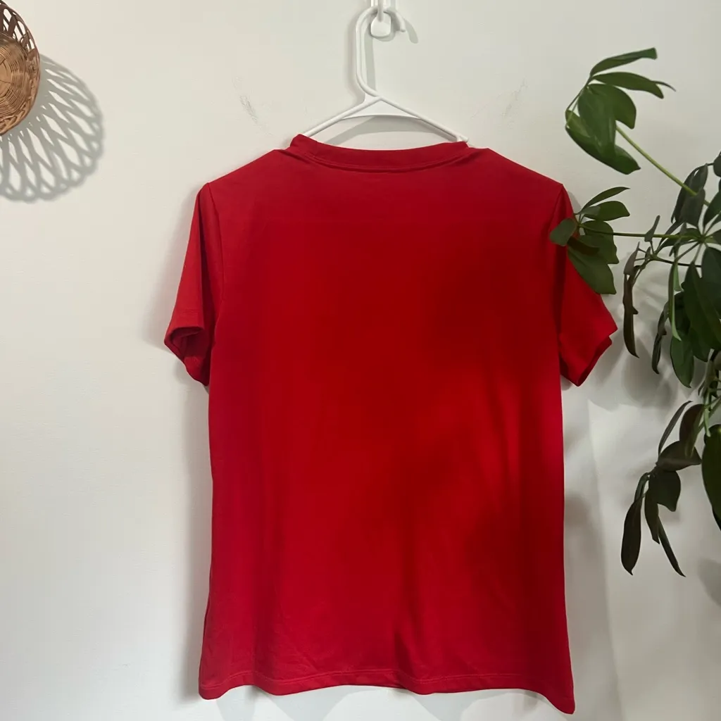 Nike Crimson Crewneck Tee - Image 4