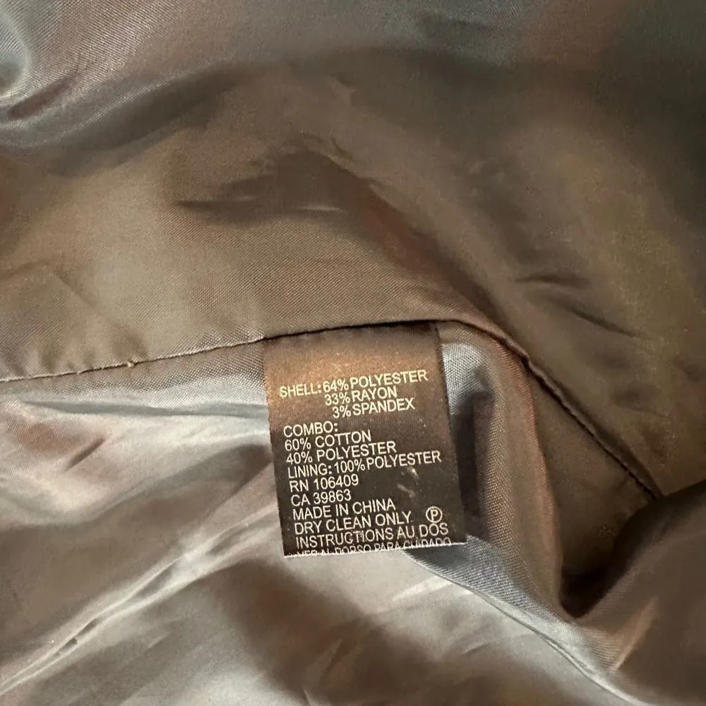 Tahari Arthur S. Levine Women's Blazer Size 18 Black White Patterned Jacket - Image 5