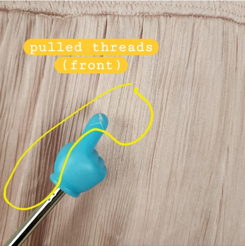 Baltic Born Dress Rose Prague Satin Maxi Deep V Neck Smoxked Waist Size L - Image 11