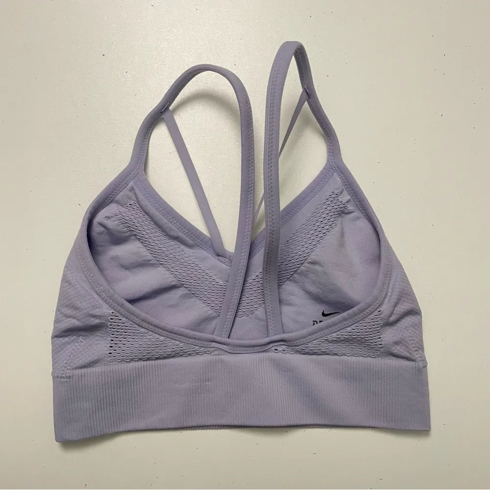 Sports Bra Seamless Light Impact Yoga Pilates Lounge Lavender Purple Dawn - Image 9