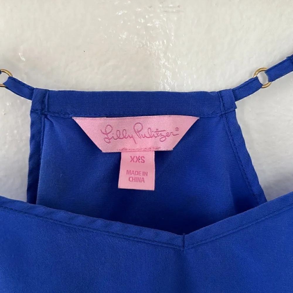 Lilly Pulitzer  Dusk Top Coastal Blue EUC - Image 3
