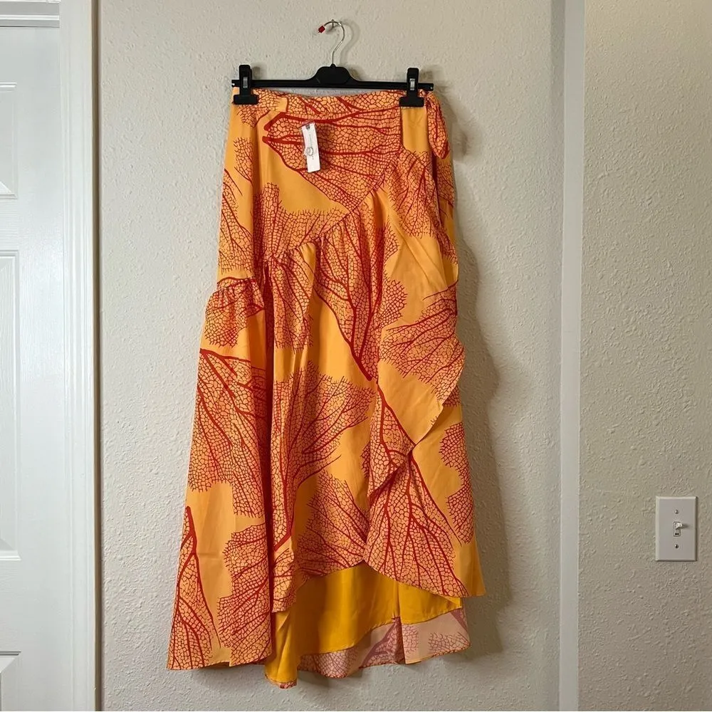 Anthropologie Hutch Printed Wrap Maxi Skirt NEW Size Large - Image 7