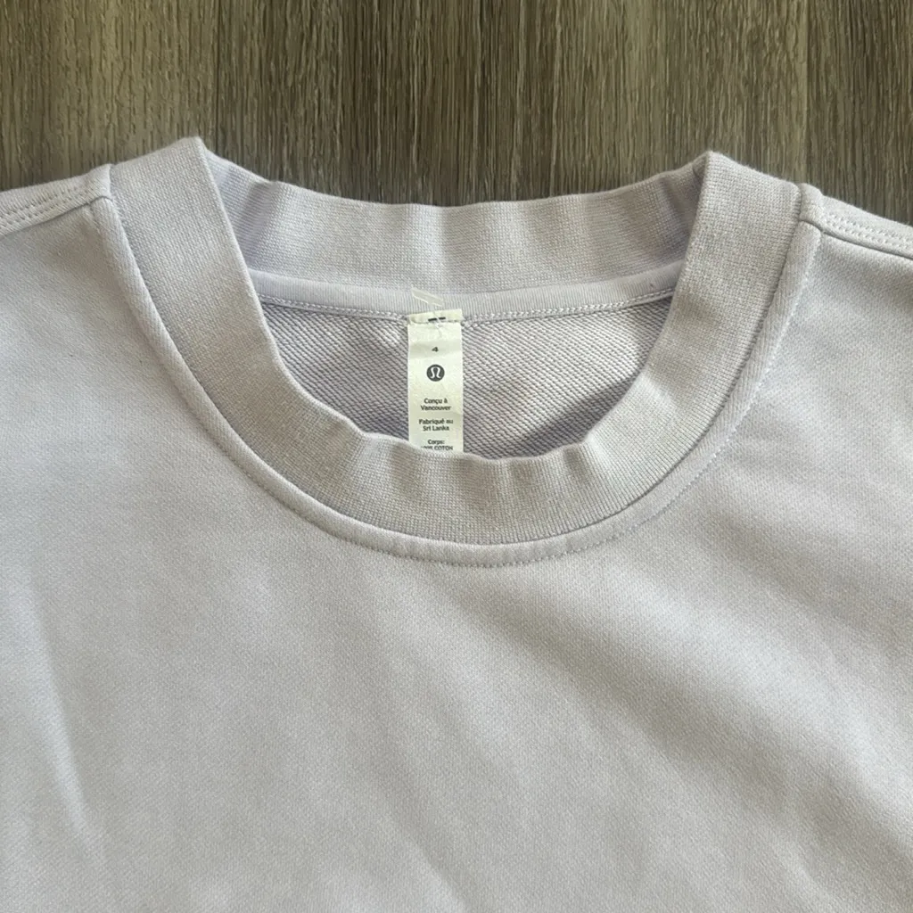 lululemon athletica  Crewneck Sweater Sofstreme Pullover lavender frost - Image 6