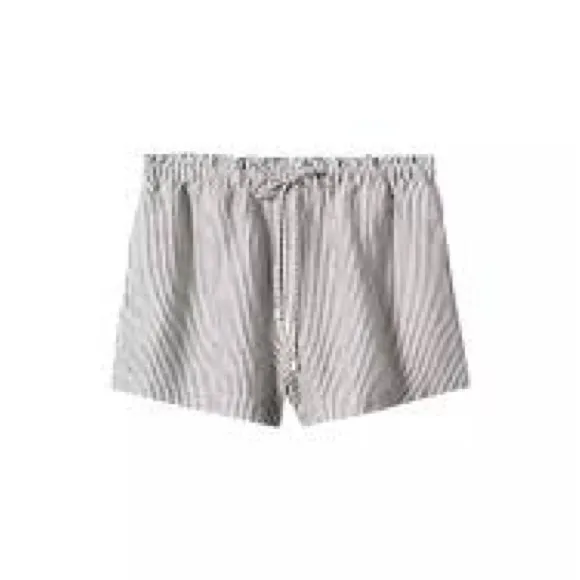Mango Line Gray and White Striped High Waist Shorts Small - Image 4