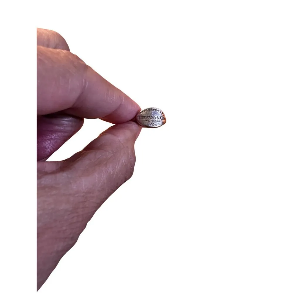 Tiffany & Co Size 6  Sterling Silver 925 Return To Tiffany New York Ring Oval - Image 3