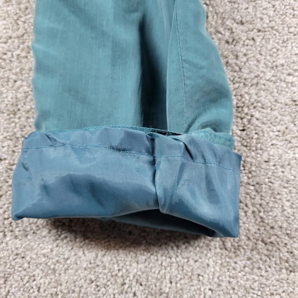 VINTAGE Otello Pelle Silk Track Suit M Green Yellow Print Shoulder Pads 80s Size M - Image 12