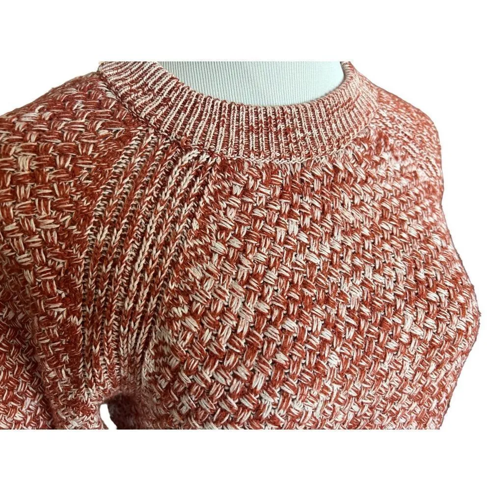 Womens Universal Thread Sweaters Crew Neck Heather Braided Knit Sweater - Sz S - Image 3