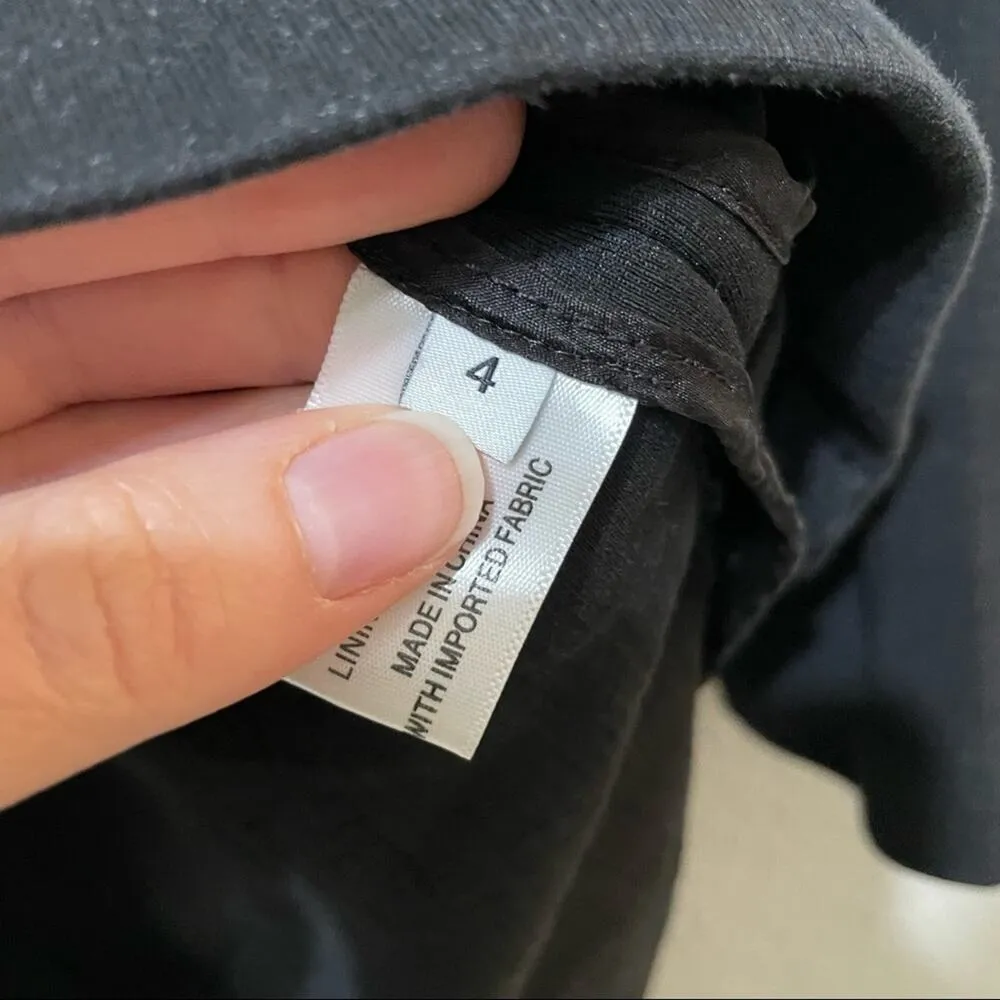 Proenza Schouler Black Long Sleeve Tunic Sweater Womens 4 Snap Details Casual - Image 8