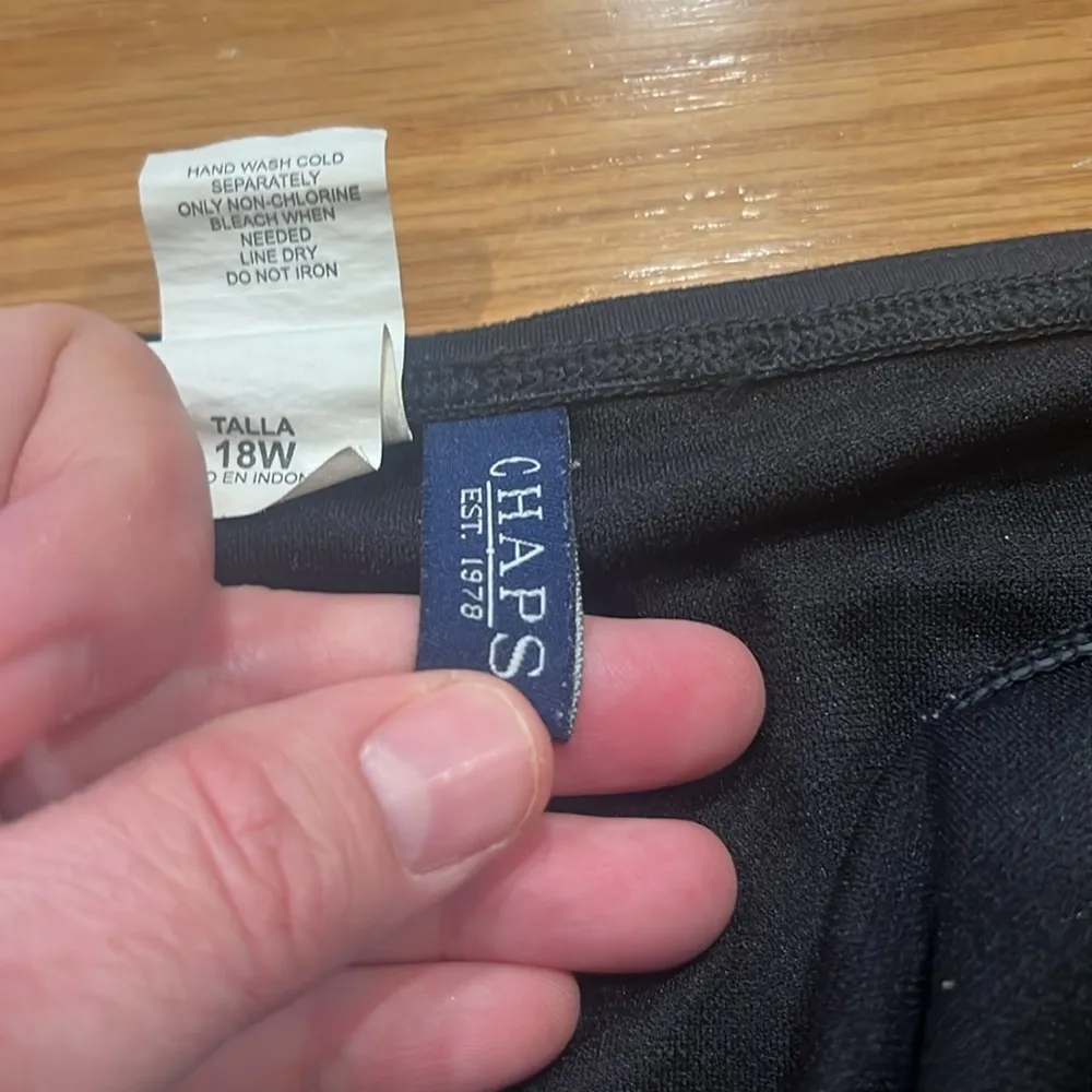 Chaps women’s black swim skirt size 18W. - Image 5